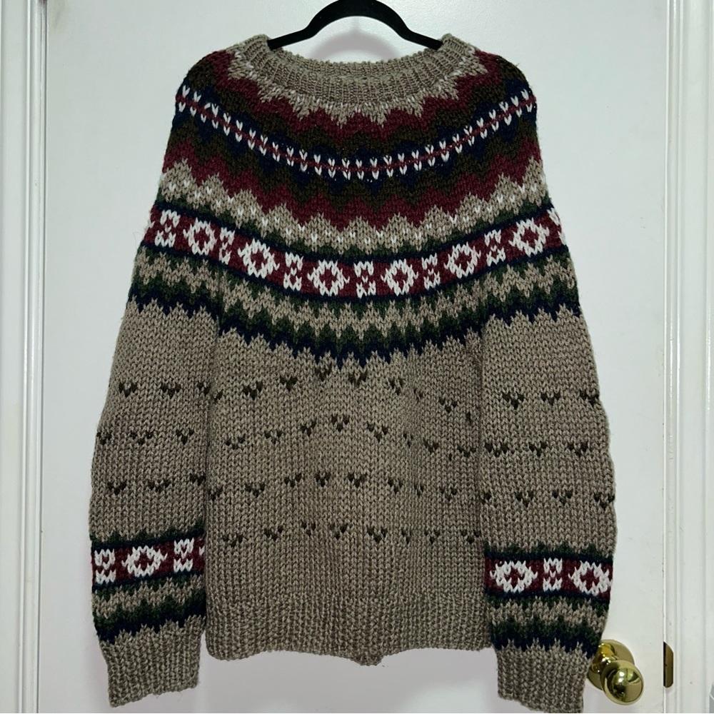 Vintage Apollo Rossi Men’s Fair Isle Sweater Size Medium Pattern Knit - Picture 4 of 8